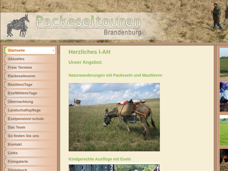 packeseltouren-brandenburg.de - Nationalparktouren