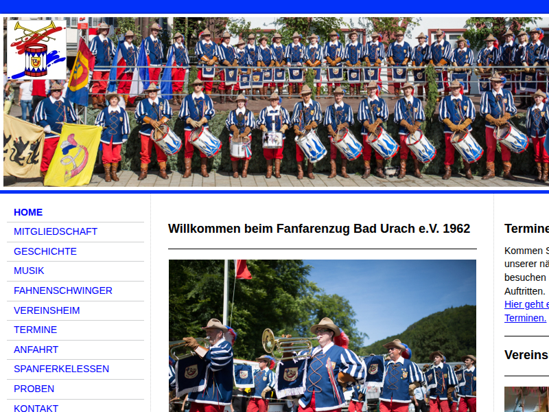 Fanfarenzug Bad Urach e.V. 1962 - IMPRESSUM