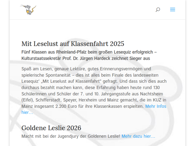 Die Goldene Leslie – Archiv | Leselust