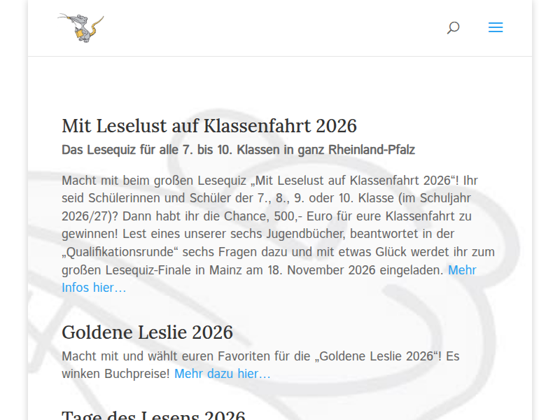 Mit Leselust auf Klassenfahrt 2021 | Leselust