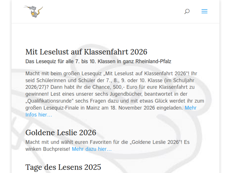 Die Goldene Leslie – Archiv | Leselust