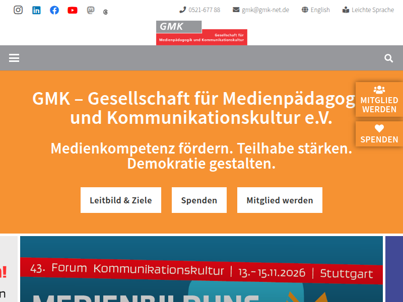 Anhörung im Ausschuss für Europa, Medien, Ehrenamt und Sport des Thüringer Landtags zum Antrag der Fraktionen der CDU, des BSW und der SPD, VORLAGE 8/690 – GMK