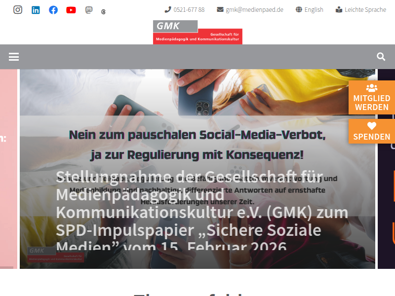 Anhörung im Ausschuss für Europa, Medien, Ehrenamt und Sport des Thüringer Landtags zum Antrag der Fraktionen der CDU, des BSW und der SPD, VORLAGE 8/690 – GMK