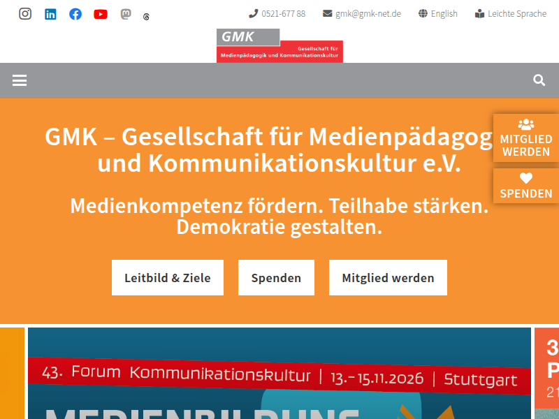 Anhörung im Ausschuss für Europa, Medien, Ehrenamt und Sport des Thüringer Landtags zum Antrag der Fraktionen der CDU, des BSW und der SPD, VORLAGE 8/690 – GMK