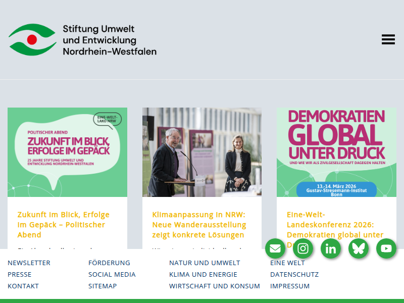 Nachhaltigkeit & Tourismus? – Stiftung Umwelt und Entwicklung Nordrhein-Westfalen
