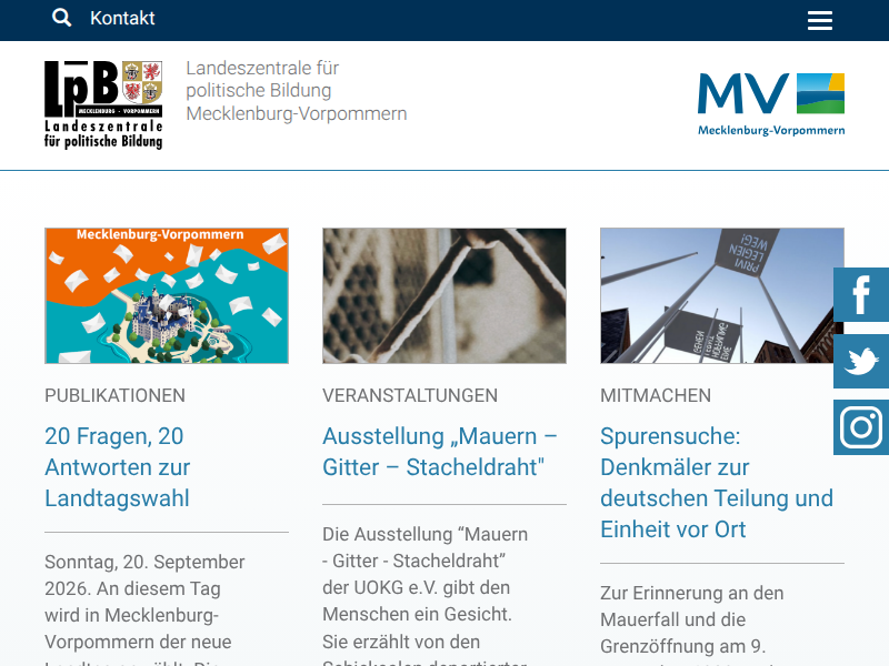 Gedenkveranstaltung in der Gedenkstätte Belower Wald zum 80. Jahrestag der Befreiung: lpb-mv