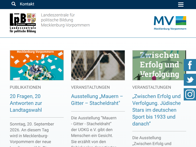 Das Jahr 1945 in Schwerin Opfer und Täter: lpb-mv