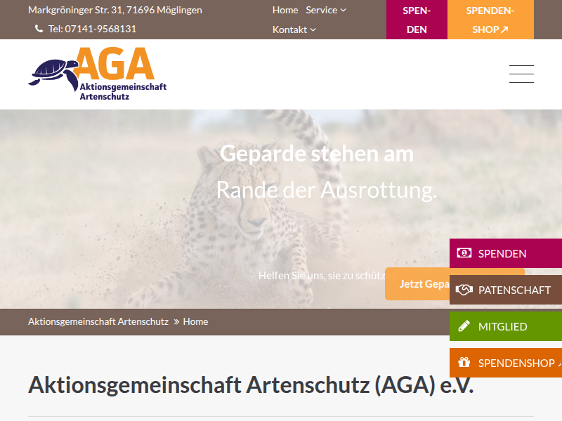Wasserstelle für Wüstenelefanten - Aktionsgemeinschaft Artenschutz
