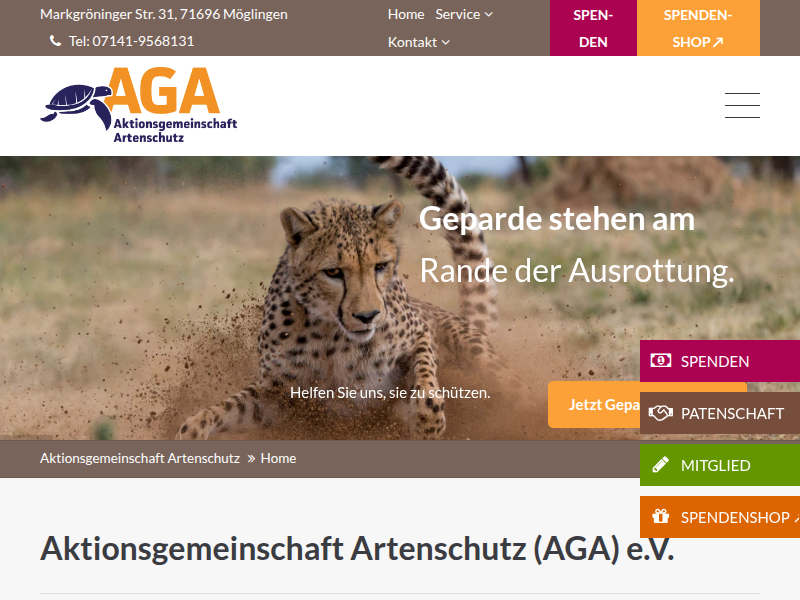 Weihnachtsgrüße der AGA - Aktionsgemeinschaft Artenschutz