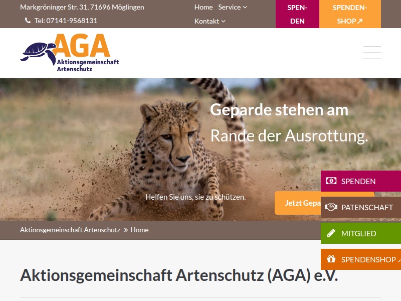 Weihnachtsgrüße der AGA - Aktionsgemeinschaft Artenschutz