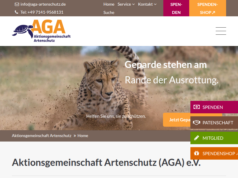 Leopardkatzen und Schuppentiere gerettet - Aktionsgemeinschaft Artenschutz