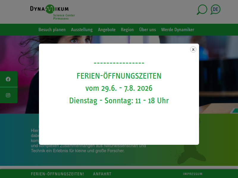 Spendenübergabe von Stiftung PfalzMetall an das Dynamikum - Dynamikum