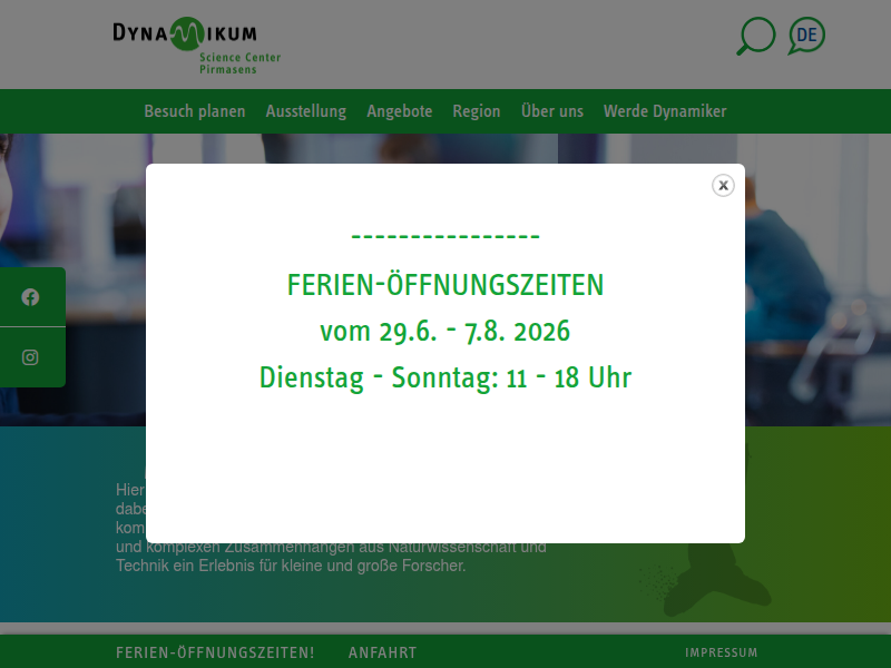 Spendenübergabe von Stiftung PfalzMetall an das Dynamikum - Dynamikum