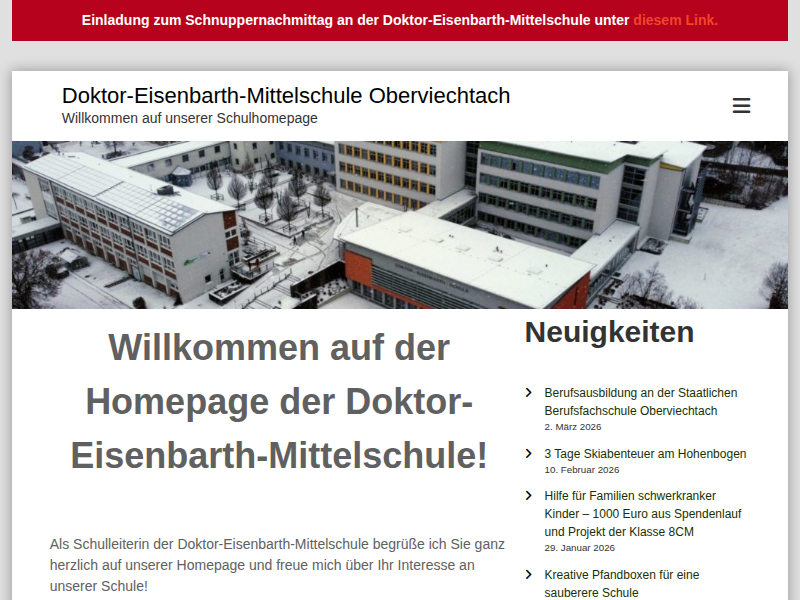 Politik hautnah: Dr. Gerhard Hopp zu Gast an der Doktor-Eisenbarth-Mittelschule Oberviechtach – Doktor-Eisenbarth-Mittelschule Oberviechtach