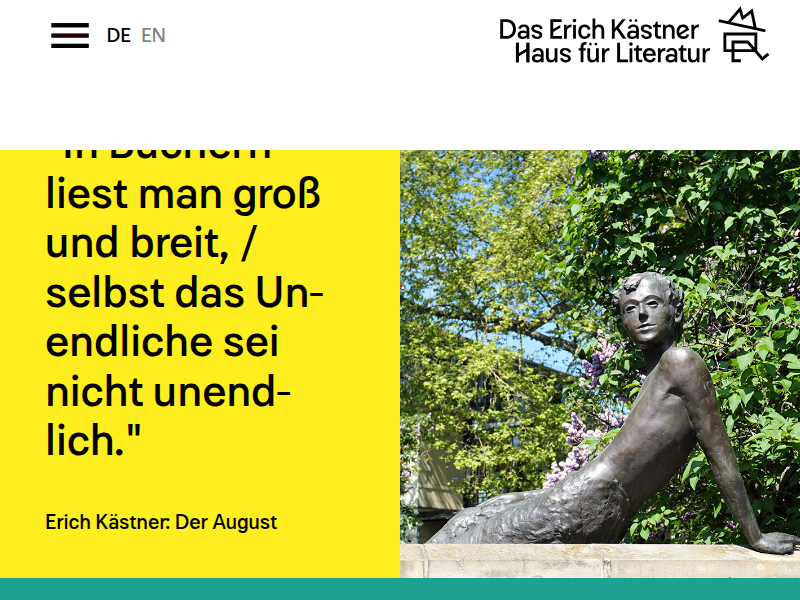 Die Leselounge Read & Meet | Erich Kästner Museum Dresden