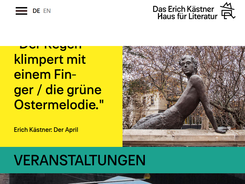 2014 "Vom letzten Kapitel - Erich Kästner und der Tod" | Erich Kästner Museum Dresden