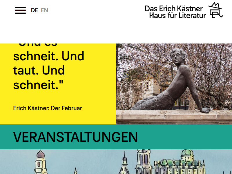 2014 "Vom letzten Kapitel - Erich Kästner und der Tod" | Erich Kästner Museum Dresden