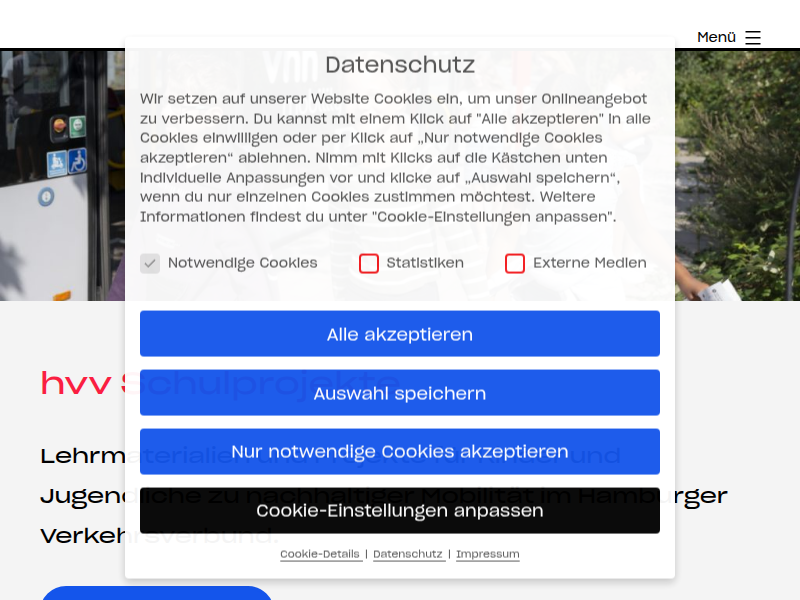 hvv Materialkiste | Schulprojekte im hvv