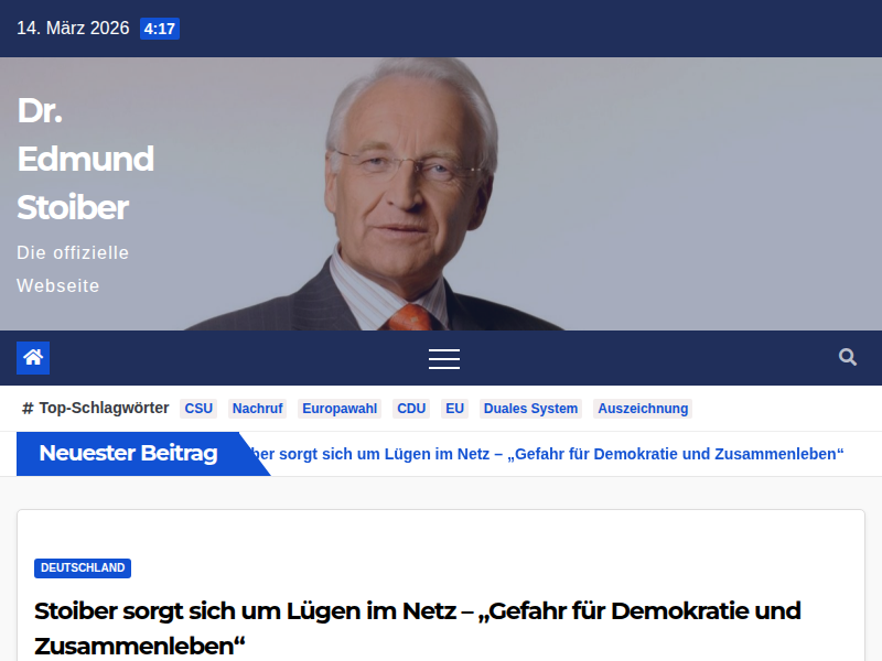 Europa – Dr. Edmund Stoiber