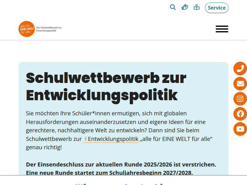 Das Netzwerk des Schulwettbewerbs zur Entwicklungspolitik - EWFA