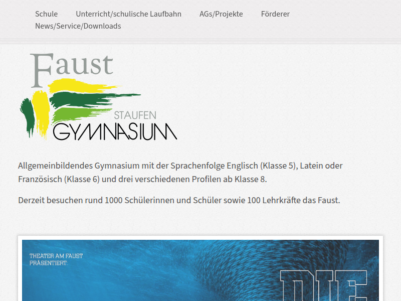 Faust-Gymnasium :: Detail Ansicht :: Staufen