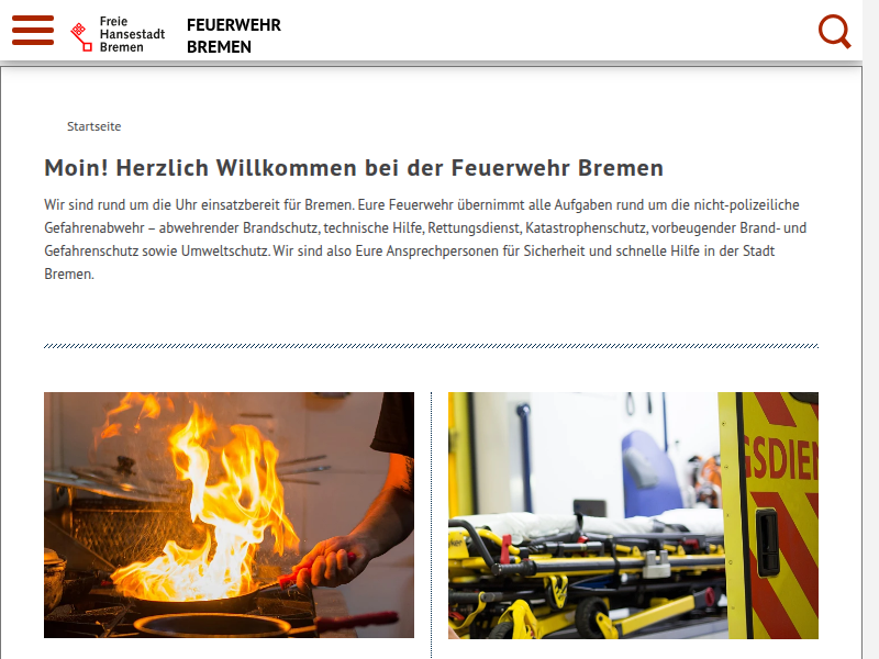 Kurzvorstellung in Leichter Sprache - Feuerwehr Bremen