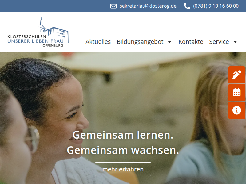 Haftungsausschluss - Klosterschulen Offenburg – Gemeinsam.Schule.Leben