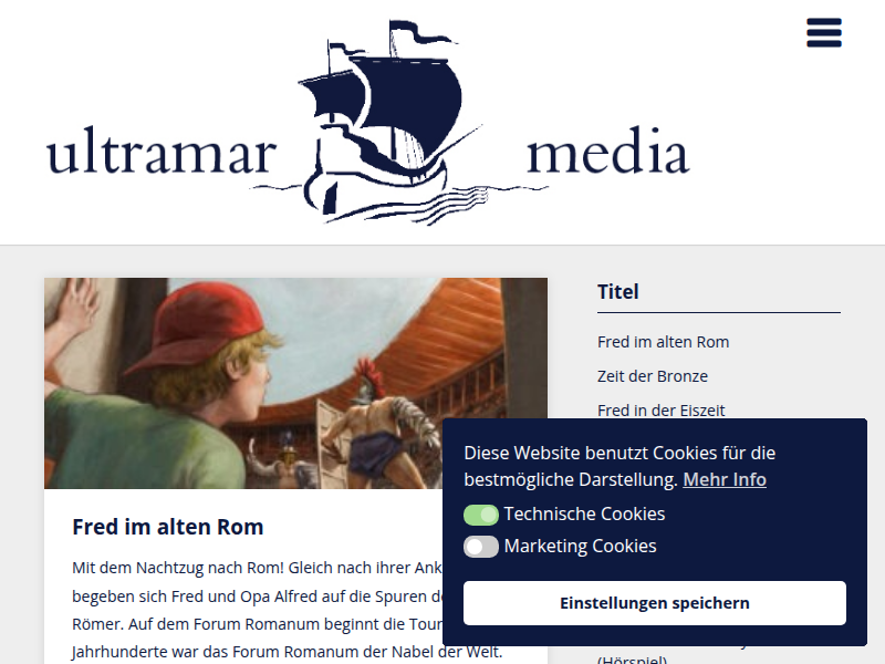 Fred im alten Rom (Hörspiel) – ultramar media