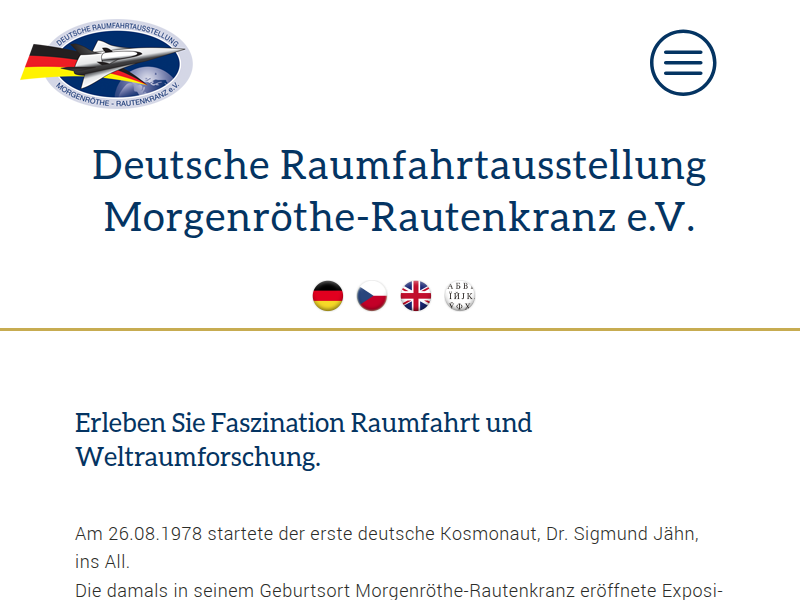 Německé vesmírné muzeum - Deutsche Raumfahrtausstellung
