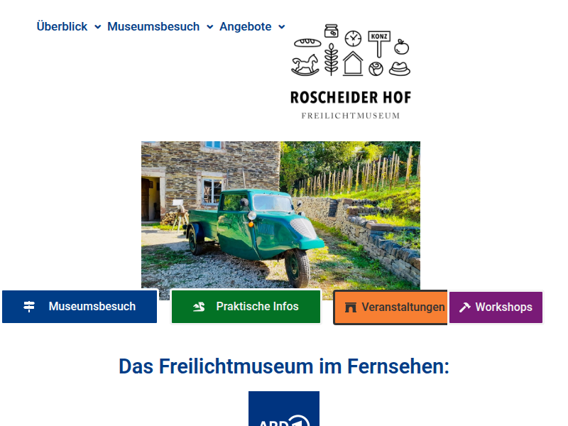Erklärung zur Barrierefreiheit – Freilichtmuseum Roscheider Hof