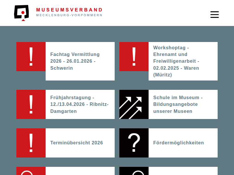 Leihausstellungen / Museumsverband MV