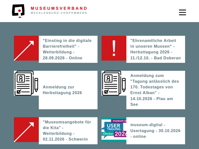 Überblickführung: Klosterprojekt / Museumsverband MV