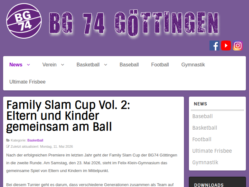BG 74 Göttingen - News
