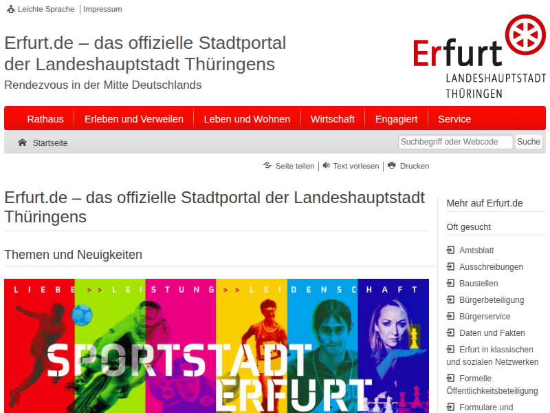 Chronik des Jahres 2013 | Erfurt.de
