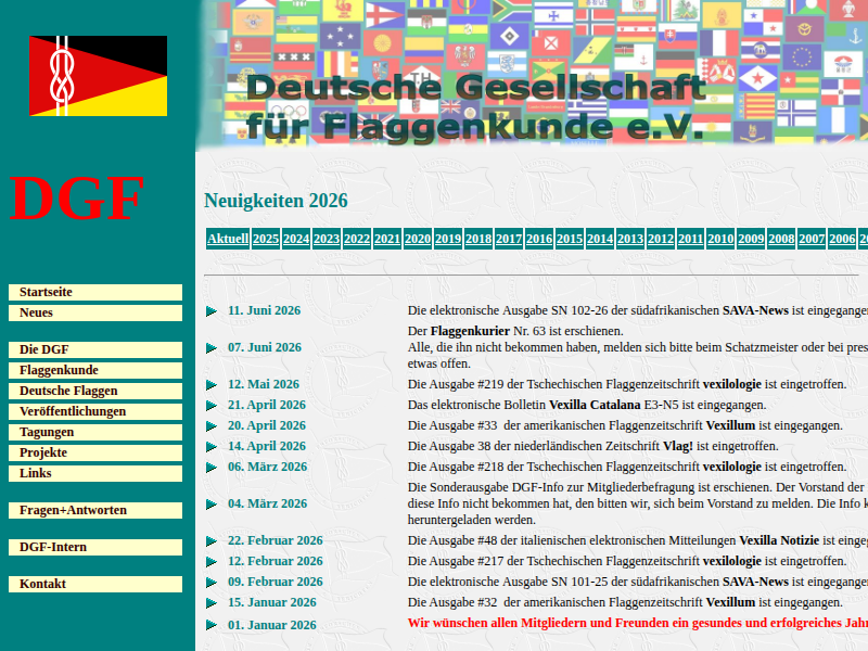 Alle Tagungsflaggen im Überblick