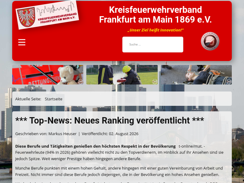 Kreisfeuerwehrverband Frankfurt am Main e.V. – Geschichte vom Heiligen Sankt Florian