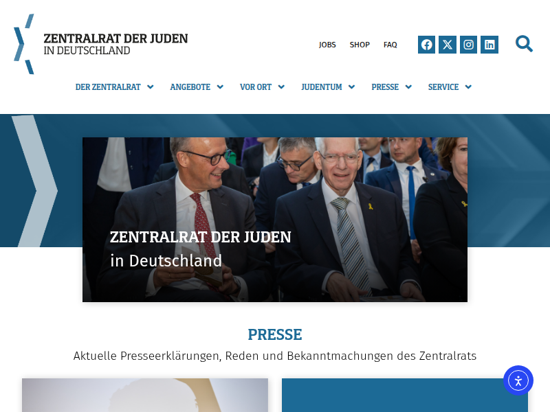 Präsident des Zentralrates der Juden in Deutschland Ehrenbürger der Stadt Warendorf - Zentralrat der Juden in Deutschland