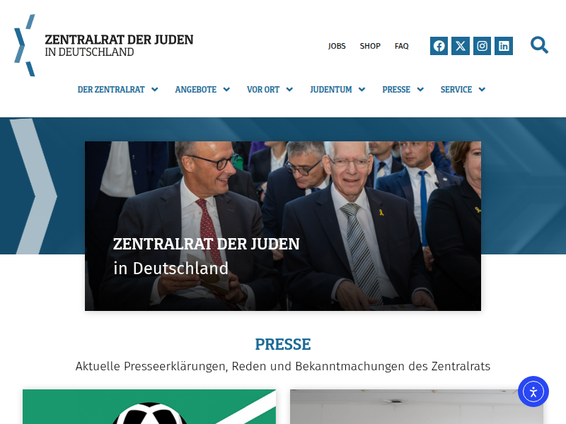 Präsident des Zentralrates der Juden in Deutschland Ehrenbürger der Stadt Warendorf - Zentralrat der Juden in Deutschland