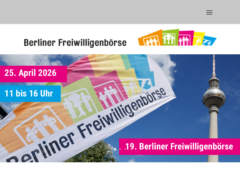 Datenschutzerklärung | 19. Berliner Freiwilligenbörse