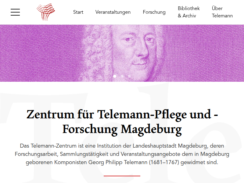 Über Telemann | Lebenslauf 1744