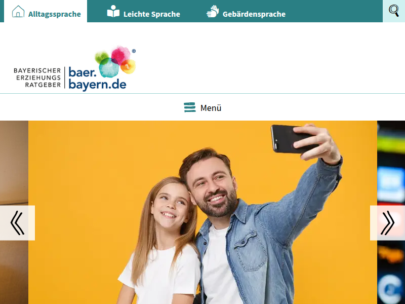 Online-Banner - Bayerischer Erziehungsratgeber