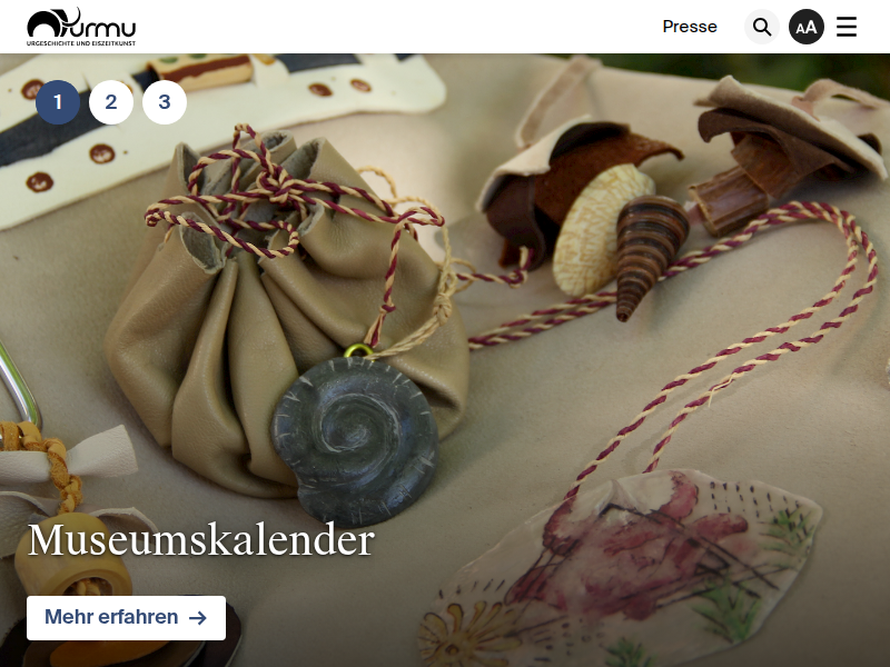 Suchergebnisse - Museum für Urgeschichte und Eiszeitkunst