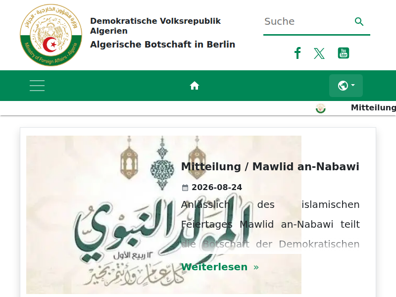 Kunst und Kultur | Algerische Botschaft in Berlin