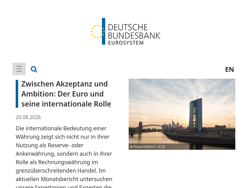Leistungsangebot der Deutschen Bundesbank im unbaren Zahlungsverkehr | Deutsche Bundesbank