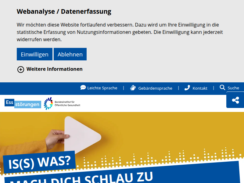 Videos (englisch): BIÖG Essstörungen