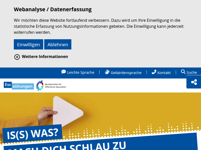 Beratungsstelle 'Beratungsstelle für Kinder, Jugend und Familie der AWO KV Chemnitz und Umgebung e. V.': BIÖG Essstörungen