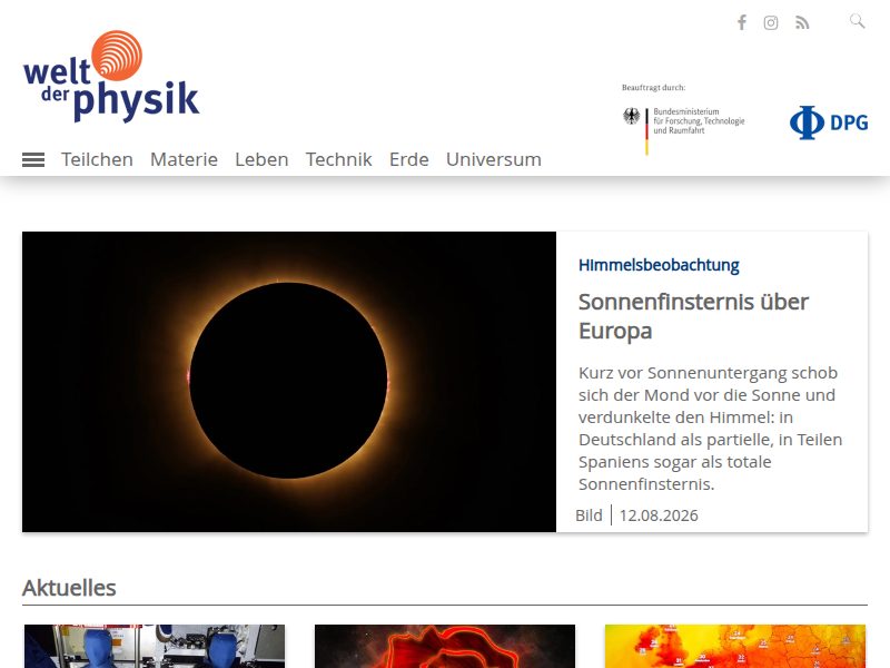 Welt der Physik: CBM – Suche im Quark-Gluon-Plasma