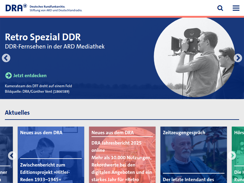 Deutsches Rundfunkarchiv: Zur Bedeutung von Radio und Fernsehen in der DDR im Jahr des Mauerbaus