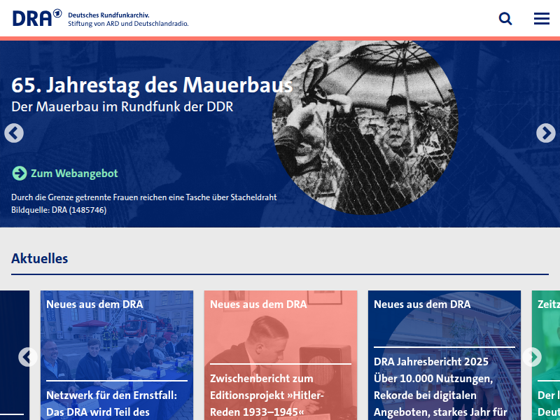 Deutsches Rundfunkarchiv: Rund um die Kulturhauptstadt Chemnitz