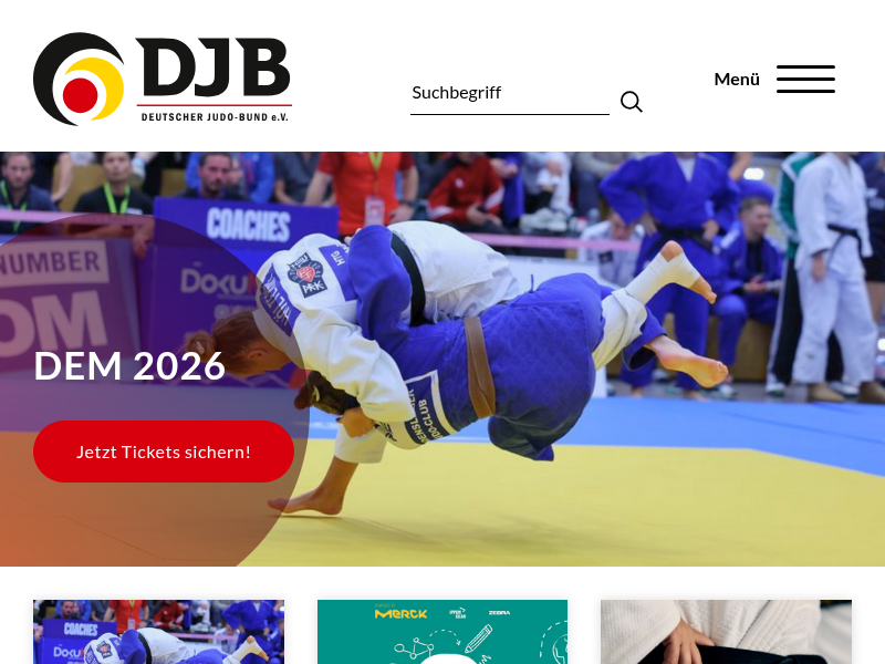 Deutscher Judo-Bund: JM November 2025: Echte Deutsche Meisterschaften